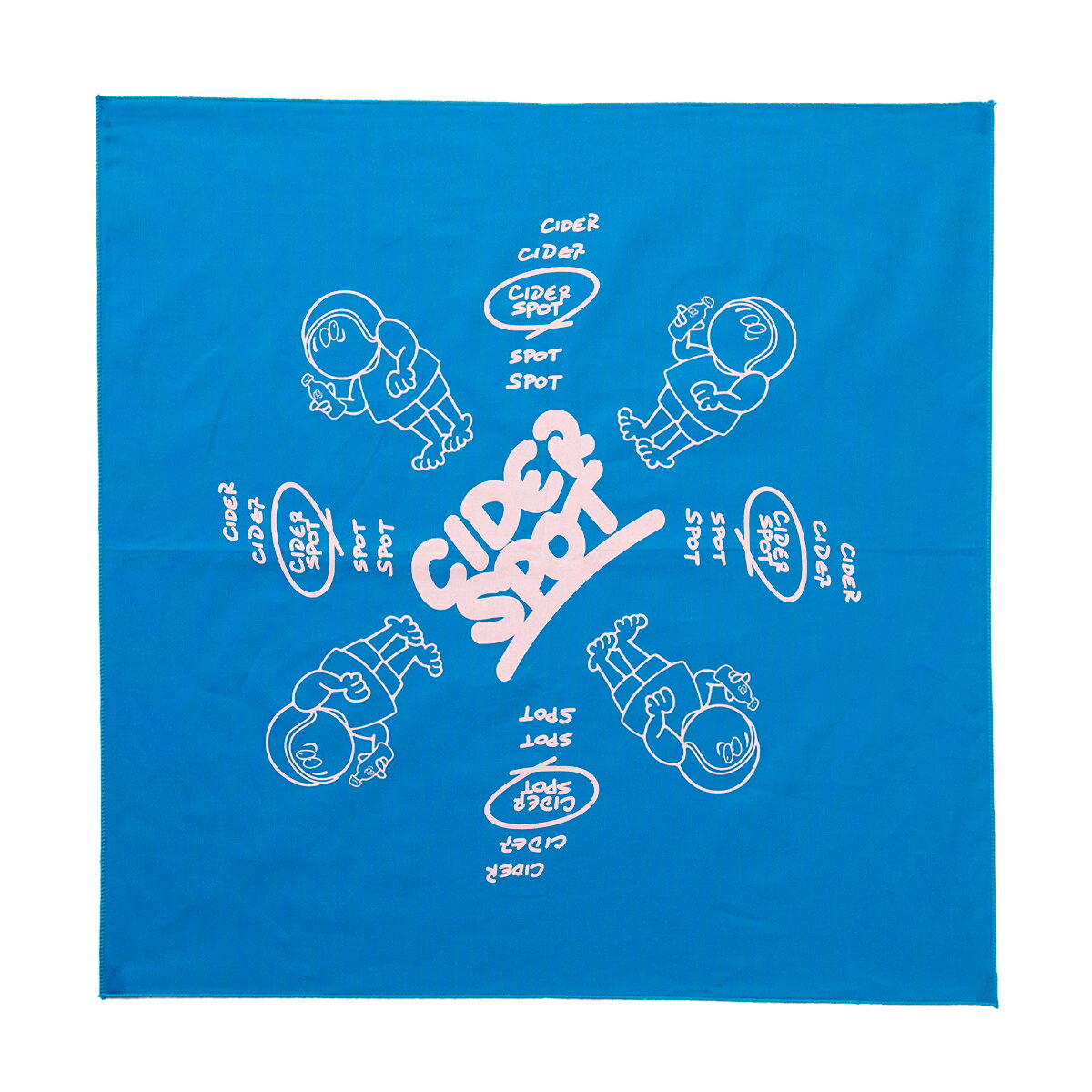 【ラスト1点 サイズ:ONESIZE】Kinetics CIDER SPOT CIDER BOY BANDANA(BLUE)(キネティクス サイダー スポット サイダー ボーイ バンダナ)【バンダナ ブルー 青 水色】