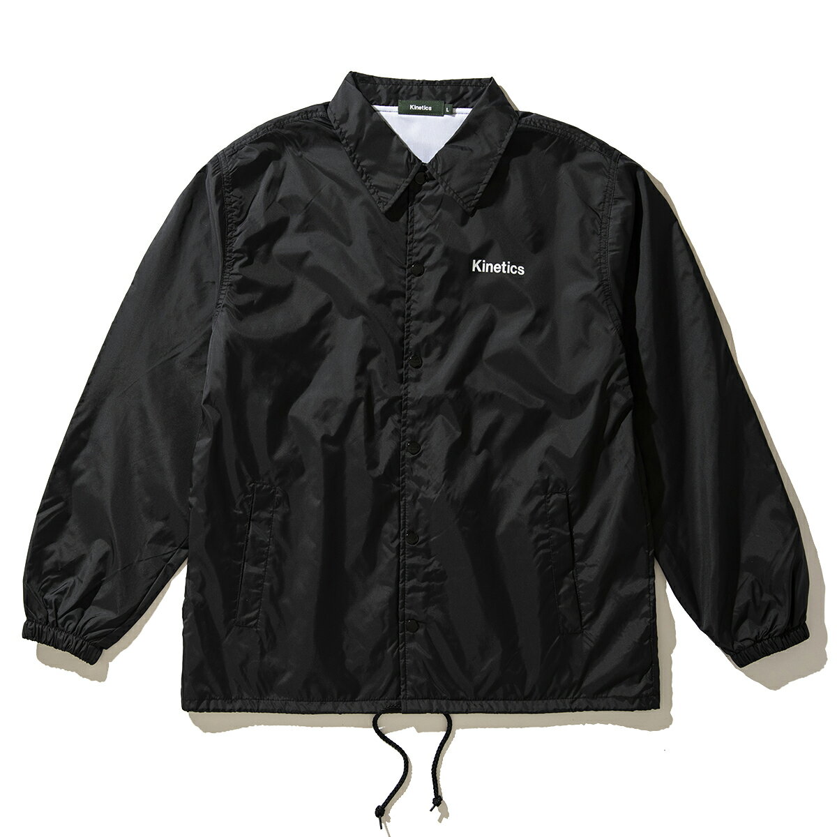 【ポイント5倍 16日1:59まで】Kinetics SA COACH JACKET(BLACK)(キネティクスSA コーチジャケット)【メンズ レディース ユニセックス 】【アウター 羽織 ナイロンジャケット コーチジャケット】【22AW】