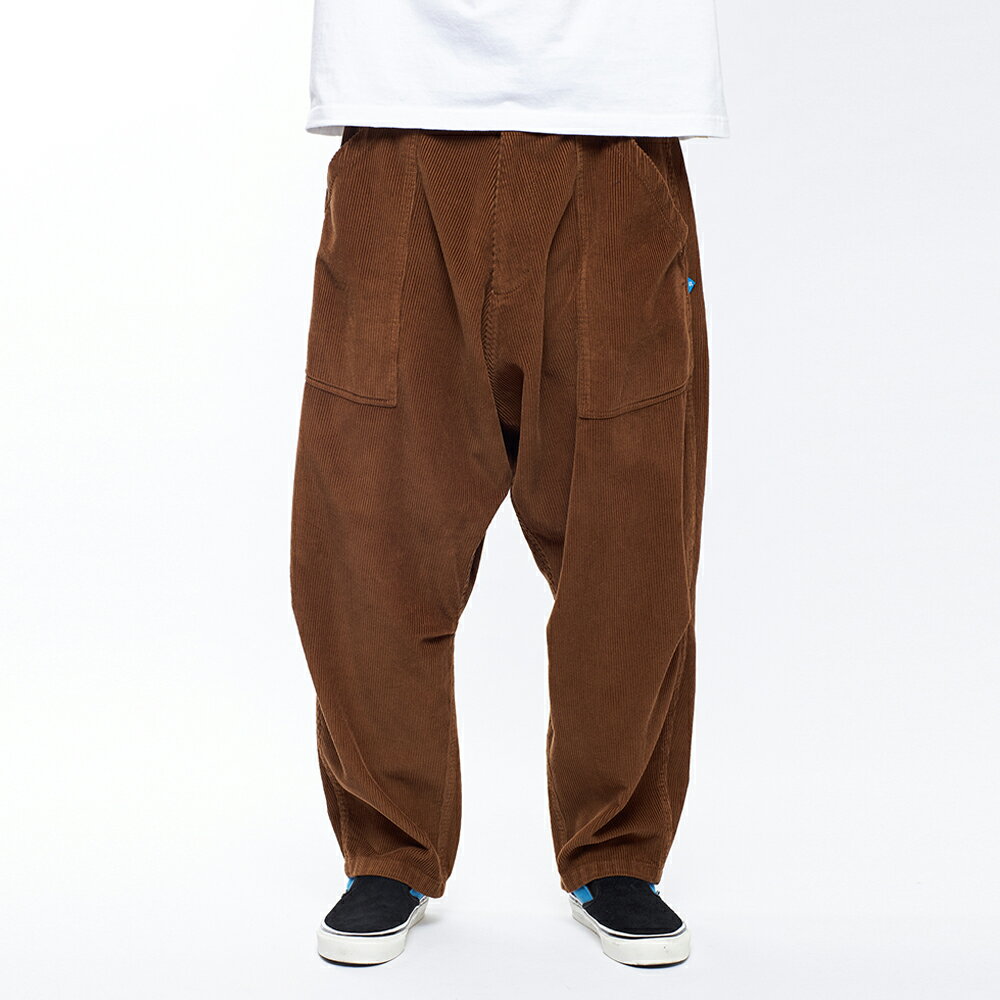 【全品ポイント5倍 23日1:59まで】LIBERAIDERS CORDUROY SARROUEL PANTS(BROWN)(リベレイダース コーデュロイ サルエル パンツ)【メンズ】【ロングパンツ】【21FW-I】【50off】