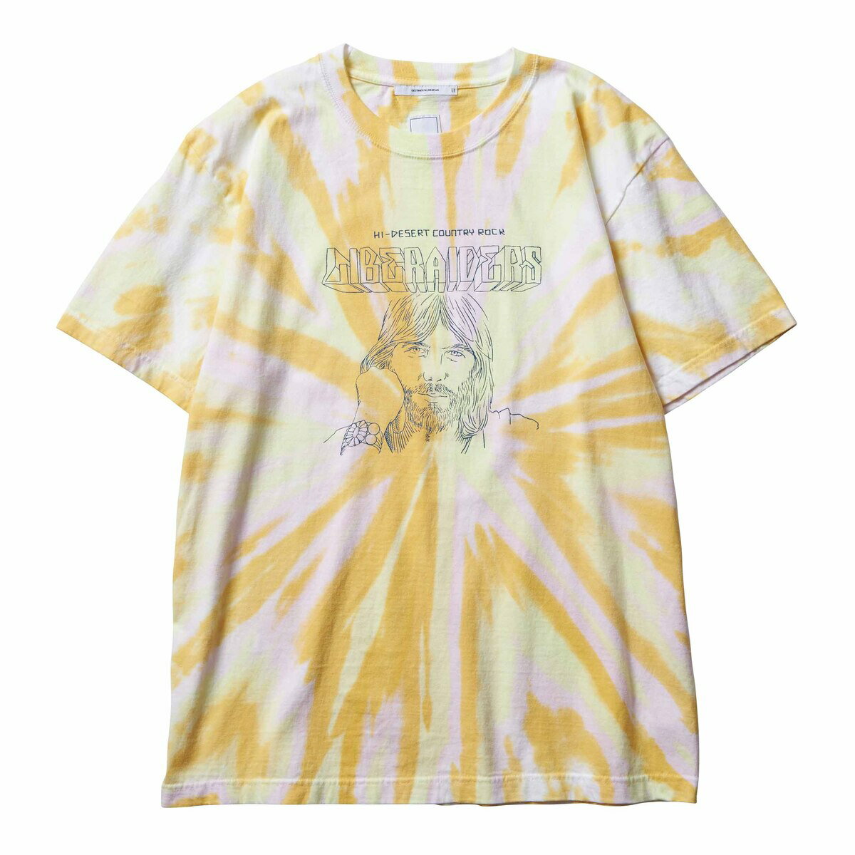 【pt10倍 8/11まで】Liberaiders AMERICANA TIEDYE TEE(YELLOW)(リベレイダース アメリカーナ タイダイティー)【メンズ】【半袖Tシャツ カットソー タイダイ柄】【23SS】