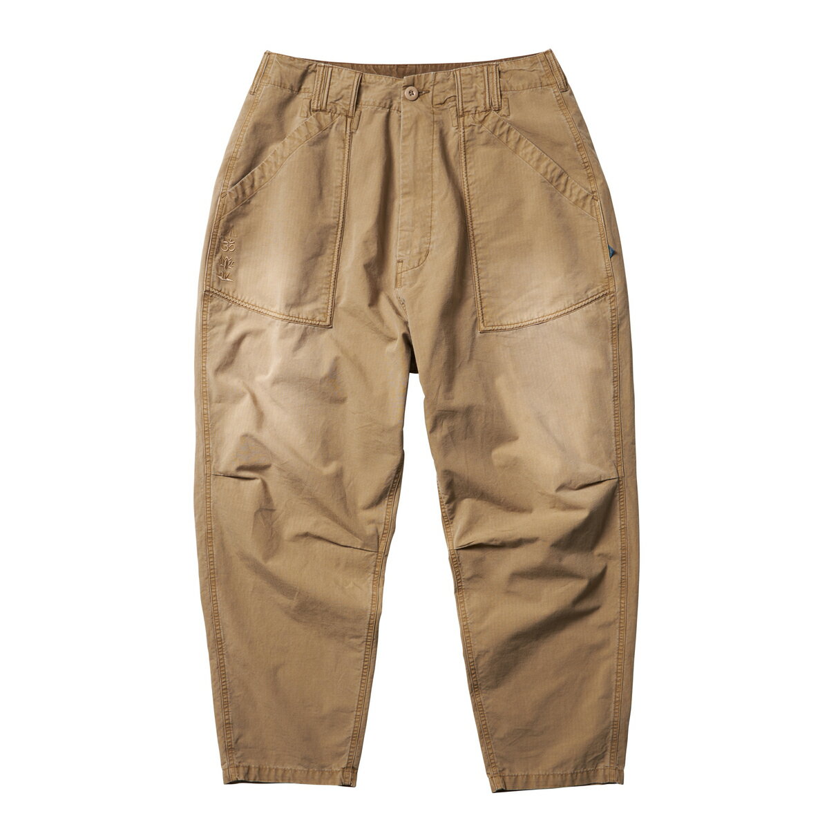 Liberaiders GARMENTDYED RIPSTOP SARROUEL PANTS BEIGE リベレイダース ガーメントダイド リップストップ サルエルパンツ 【メンズ】【パンツ 長ズボン 刺繍ロゴ 】【24SS】