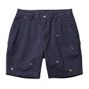【50%OFF】Liberaiders LR EMBROIDERY SHORTS(NAVY)(リベレイダース LR エンブロイダリー ショーツ)【メンズ レディース】【ハーフパンツ ショートパンツ 短パン チノパン 刺繍】【24SS】