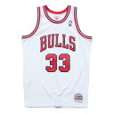 Mitchel Ness Swingman Jersey Chicago Bulls Home 1997-98 Scottie Pippen(ホワイト)(ミッチェルアンドネス NBA ホーム スイングマンジャージ シカゴ ブルズ スコッティ ピッペン)【メンズ】【バスケットボールウェア ユニフォーム レプリカウェア】【23FW】