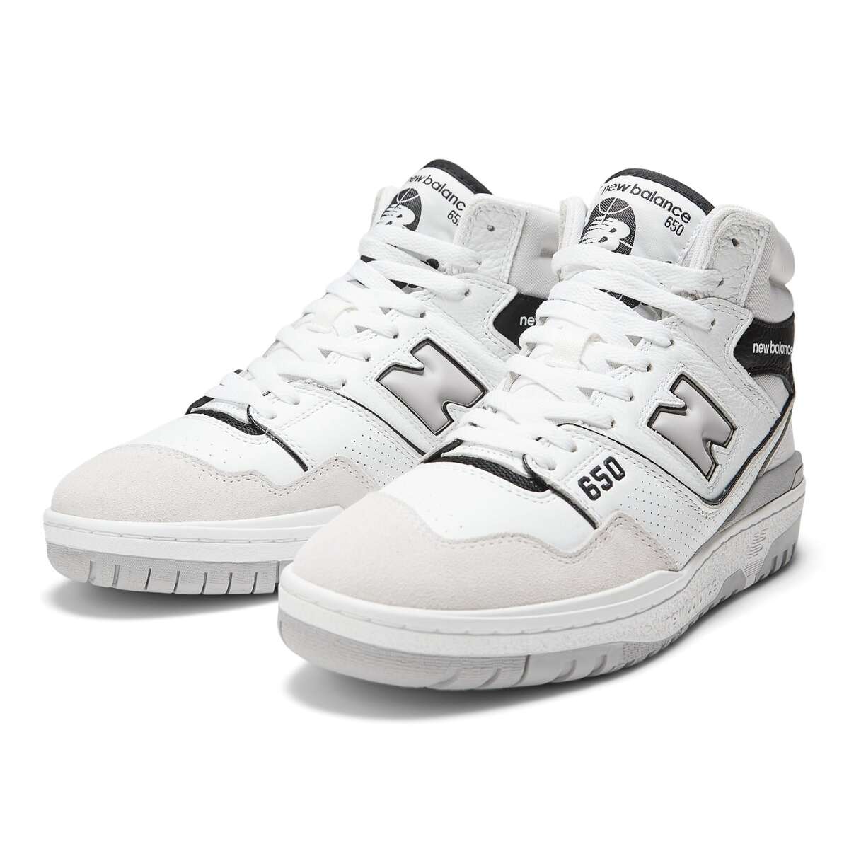 【ポイント15倍 16日1:59まで】New Balance 650 WH(WHITE/BLACK)(ニューバランス BB650RWH)【メンズ レディース】【スニーカー シューズ 靴 ハイカット】【23FW 】