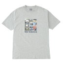 New Balance Hoops Graphic Tshirt(グレー)(ニューバランス フープス グラフィック ティーシャツ)