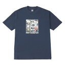 New Balance Hoops Graphic Tshirt(ネイビー)(ニューバランス フープス グラフィック ティーシャツ)