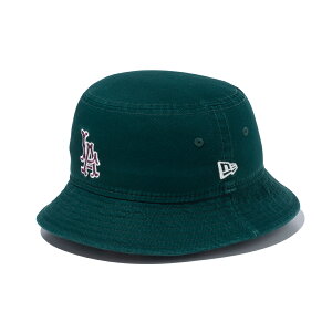 【30%OFF】NEW ERA LOS ANGELES ANGELS COOPERSTOWN BUCKET HAT(ダークグリーン)(ニューエラ ロサンゼルス・エンゼルス クーパーズタウン バケットハット)【メンズ レディース】【帽子 バケハ Bucket-01 クラシック】【24SS】