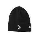 NEW ERA LOS ANGELES DODGERS BASIC CUFF KNIT(ブラック)(ニューエラ ロサンゼルス・ドジャース ベーシックカフニット)...