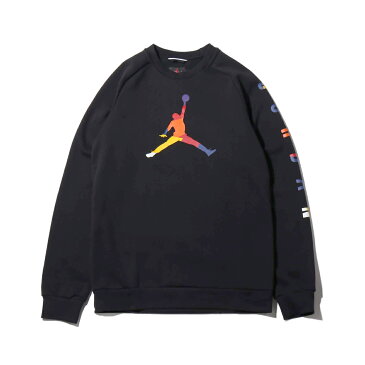 NIKE M J SPRT DNA HBR FLEECE CREW(BLACK)(ナイキ ジョーダン SPRT DNA HBR フリース クルー)【メンズ】【スウェット】【19FA-I】