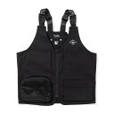 POLER STRECH POCKET VEST(BLACK)(ポーラー ストレッチ ポケット ベスト)