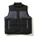 POLER 60/40 GUIDE DOWN VEST(ブラック)(ポーラー 60/40ガイドダウンベスト)【メンズ レディース】【アウター ダウンベスト 撥水】【23FW】