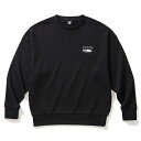 【ラスト1点 サイズ:M】【40%OFF】POLER LAND AND SEA CREW(ブラック)(ポーラー ランド アンド シー クルー)【メンズ レディース】【スウェット クルーネック バックプリント】【23FW】