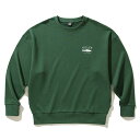 【40%OFF】POLER LAND AND SEA CREW(グリーン)(ポーラー ランド アンド シー クルー)【メンズ レディース】【スウェット クルーネック バックプリント】【23FW】