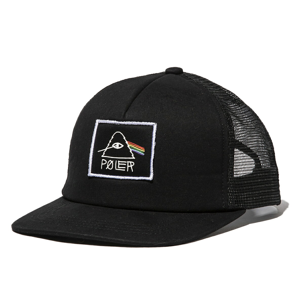 POLER PSYCHEDELIC MESH CAP(BLACK)(ポーラー サイケデリック メッシュキャップ)