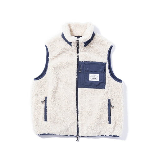 【30%OFF】POLER JACQUARD SHERPA VEST(BEIGE)(ポーラー ジャガード シェルパベスト)【メンズ レディース】【ジャガード生地 ベーシック 防寒インナー】【24FW】 【30%OFF】POLER JACQUARD SHERPA VEST(BEIGE)(ポーラー ジャガード シェルパベスト)【メンズ レディース】【ジャガード生地 ベーシック 防寒インナー】【24FW】