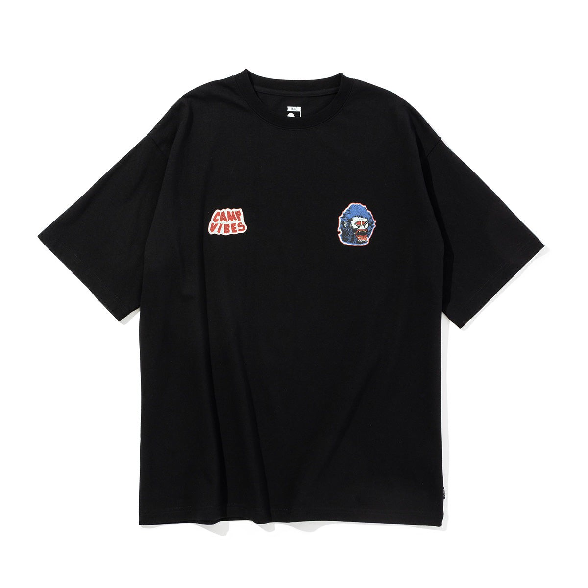 乐天商城 - 【30%OFF】POLER MAN WOLF RELAX FIT TEE(BLACK)(ポーラー マン ウルフ リラックス フィット ティー)【メンズ レディース】【Tシャツ 半袖 プリント POP】【25SS】