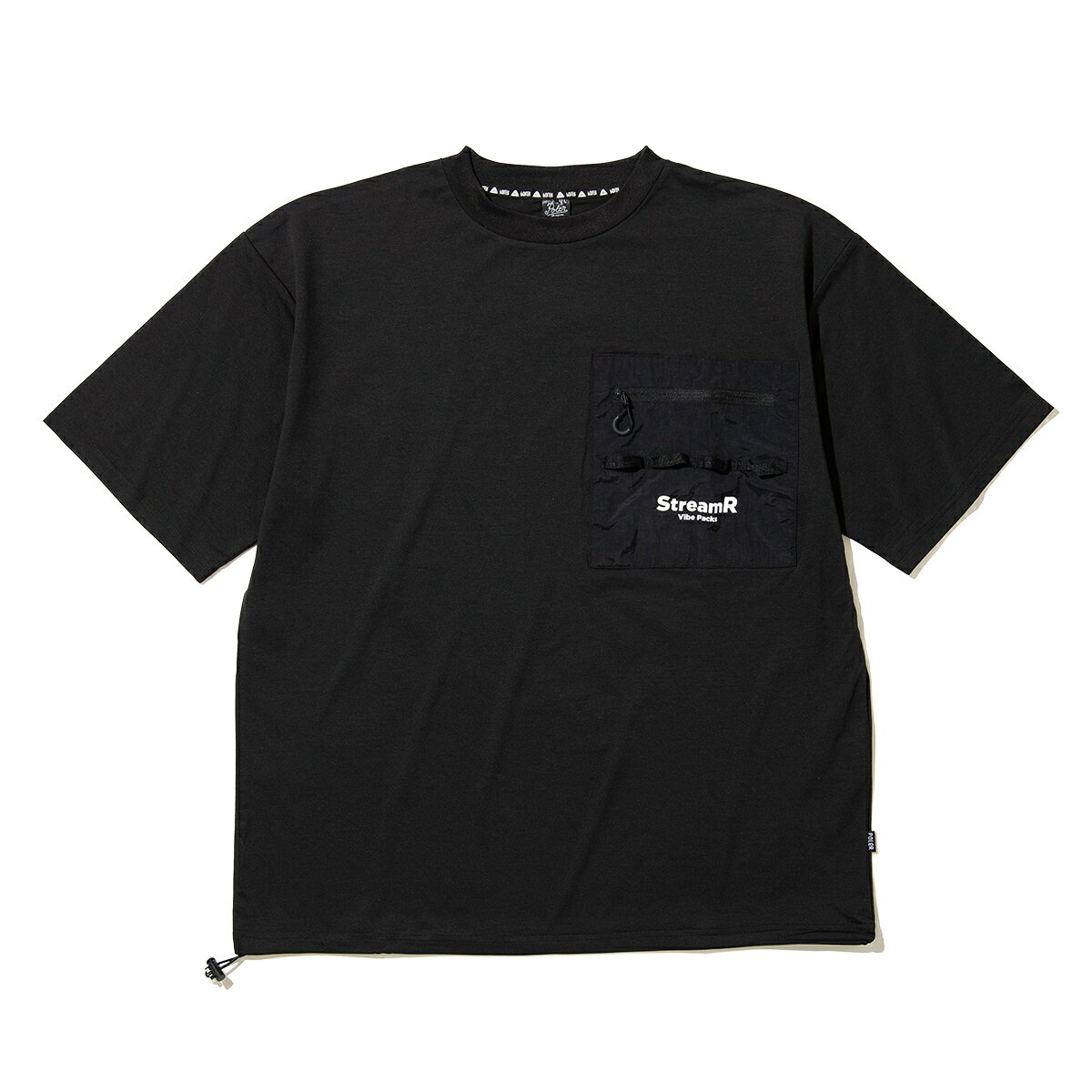 POLER StreamR DRAWCORD Dry S/S Tshirt (BLACK) (ポーラー ストリームR ドローコード ドライ エスエス Tシャツ)