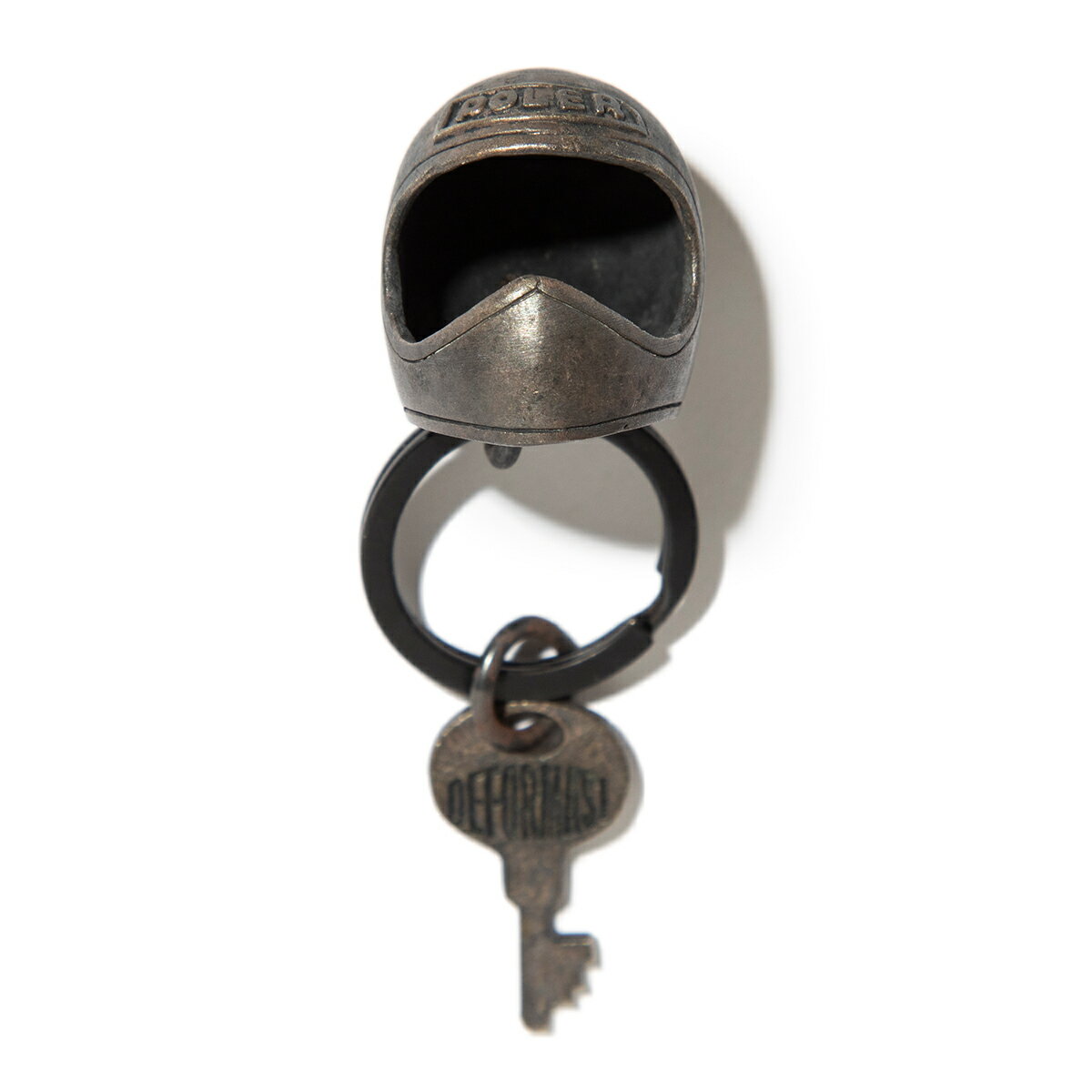 POLER WASABI&POLER HELM Iron keychain (BLACK) (ポーラー ワサビ＆ポーラー ヘルム アイアン キーチェーン)