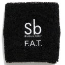 FAT JU09 (BLACK) (エフエイティー JU09)【メンズ レディース】【リストバンド 刺繍 ロゴ シンプル ブラック】【25FW】