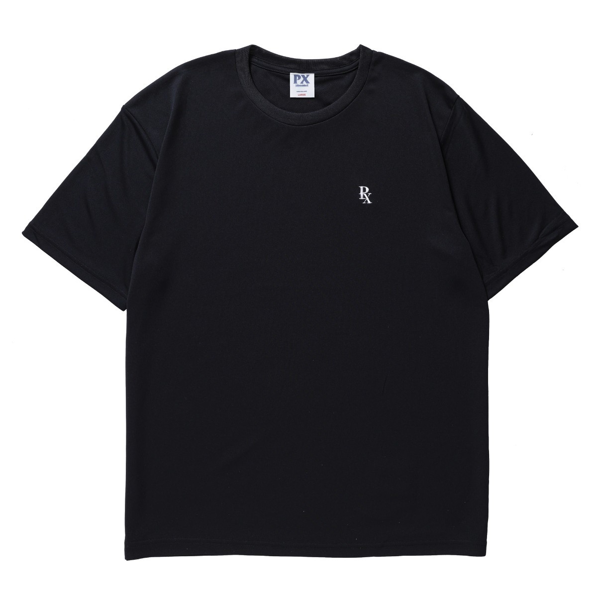Liberaiders PX EMBROIDERY DRY TEE (BLACK) (リベレイダースPX エンブロイダリー ドライ ティー)【メンズ レディース】【半袖Tシャツドライ素材 吸水速乾 シンプルデザイン スポーツウェア ブラック】【25FW】(4)