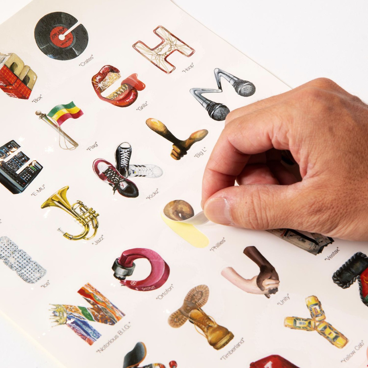 【20%OFF】APPLEBUM “Alphabet” A4 Sticker (Alphabet) (アップルバム “アルファベット” A4 ステッカー)【メンズ レディース】【ステッカー シール グラフィック 絵文字 マルチ】【25SS】 kinetics-tokyo-10079904 Kinetics サンプル画像3