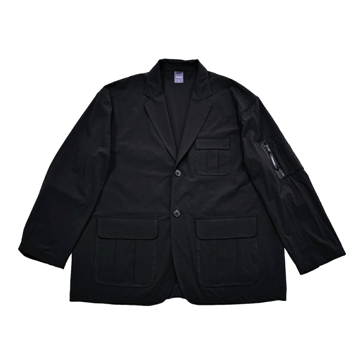 APPLEBUM Relax Jacket (Black) (アップルバム リラックス ジャケット)【メンズ】【ジャケット ミリタリー ストレッチ オフィスカジュアル セットアップ可 ブラック】【25FW】