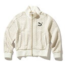 PUMA LUXE SPORT T7 TRACK JACKET(ALPINE SNOW)(プーマ リュクス スポーツ T7 トラックジャケット)【メンズ レディース】【トラックジャケット ジャージ フルジップ】【23FW】