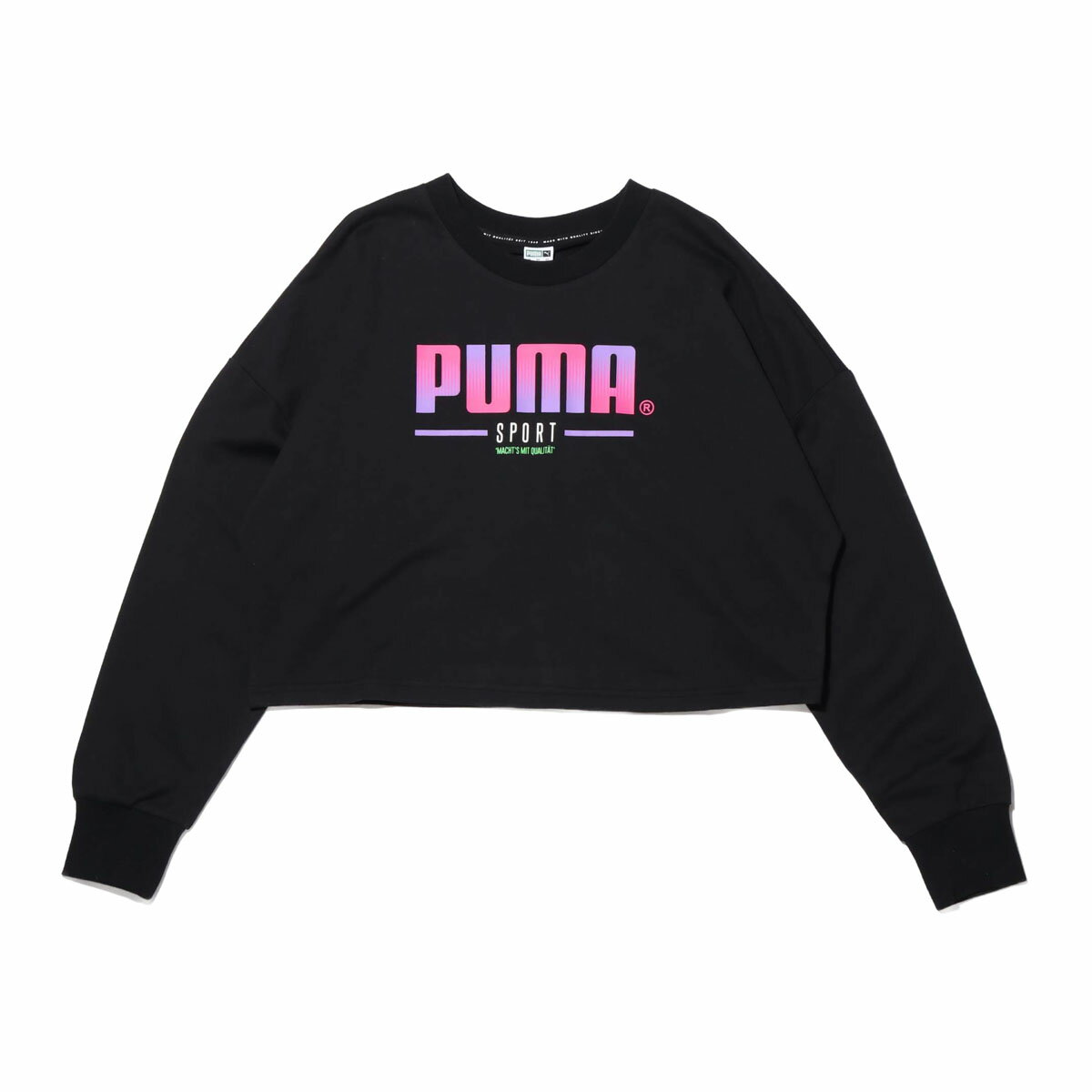 PUMA Sport Crew Sweat Wmns(COTTON BLACK)(プーマ スポーツ W’s クルースウェット)【レディース】【スウェット】【20SP-I】 at20-c