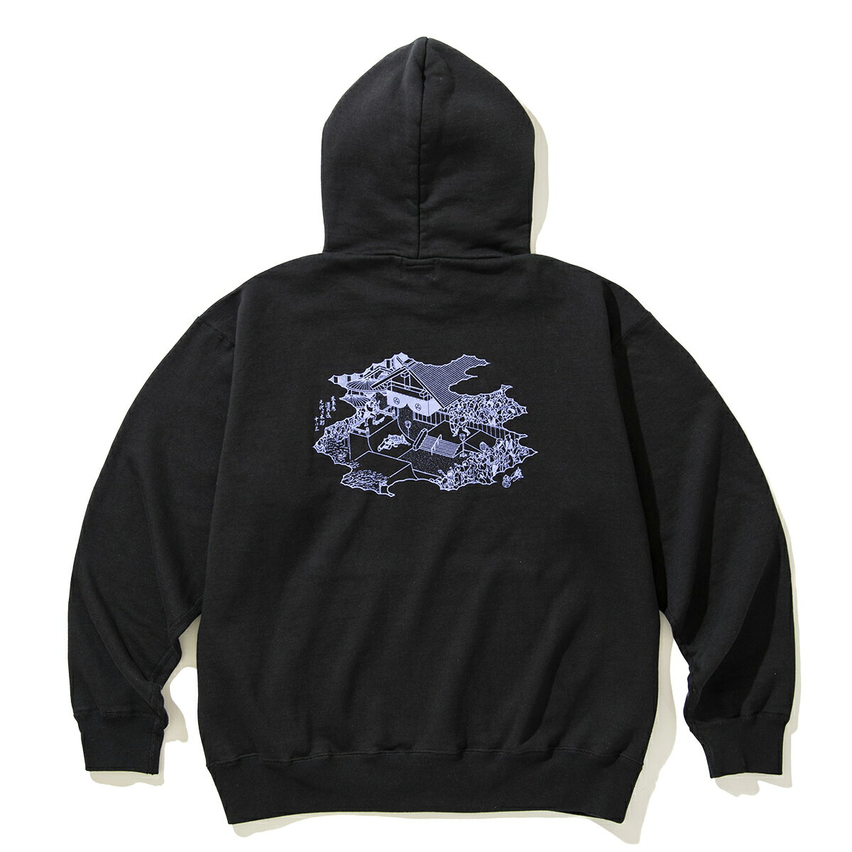 坩堝 Skate park Pullover Parka (RUTSUBO×YU SUDA)(BLACK)(RUTSUBO スケート パーク プルオーバー パーカー)【メンズ レディース】【フーディー コラボ ヘビーウェイト バックプリント】【25SS】