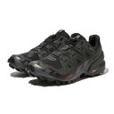 【500円OFFクーポン 5/6まで】SALOMON SPEEDCROSS 6 GTX W(Black/Black/Phantom)(サロモン スピードクロス 6 GTX W)【レディース】【スニーカー ローカット トレッキングシューズ アウトドア 軽量モデル ゴアテックス】【24SS】