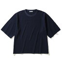 【ラスト1点 サイズ:L】Sandinista Block Inlay H-S Tee(NAVY)(サンディニスタ ブロック インレイ ハーフスリーブ ティー)【メンズ 半袖 5分袖 ビックシルエット オーバーサイズ 23SS】【ネイビー紺色】