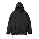 【ポイント10倍 27日9:59まで】SANDINISTA Supplex(R) Nylon Hooded Track Jacket(BLACK)(サンディニスタ サプレックス(R) ナイロン フーデッド トラック ジャケット)【メンズ】【アウター ジャケット ナイロンジャケット 撥水 ドルマンスリーブ】【24SS】