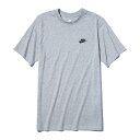 NIKE クラブ Tシャツ(ダークグレーヘザー/ブラック)(ナイキ スポーツウェア クラブ メンズ Tシャツ)