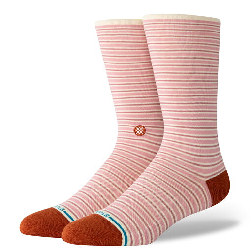 【ラスト1点 サイズ:S】STANCE FORTUNE CREW(PINK)(スタンス フォーチュン クルー)【レディース】【ソックス クルー丈 ボーダー ベーシック】【25SS】 【ラスト1点 サイズ:S】STANCE FORTUNE CREW(PINK)(スタンス フォーチュン クルー)【レディース】【ソックス クルー丈 ボーダー ベーシック】【25SS】