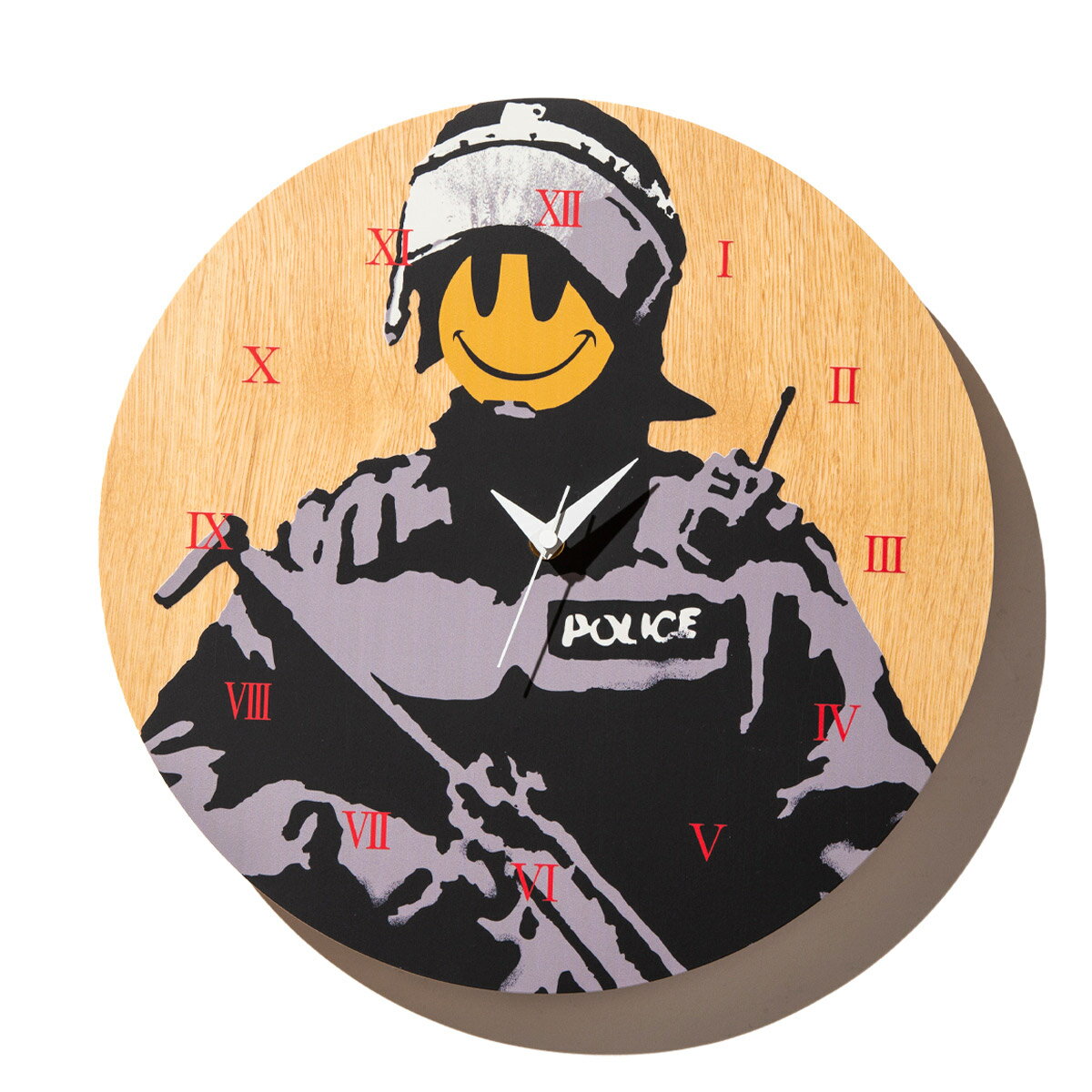 【ラスト1点 サイズ:ONE SIZE】Sync WALL CLOCK Riot Cop made by KARIMOKU WOOD シンク ウォール クロック ライオットコップ メイド バイ カリモク 【メンズ】【レディース】【インテリア】【…