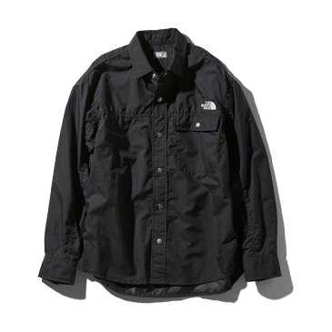 THE NORTH FACE L/S NUPTSE SHIRT(ブラック)(ザ・ノース・フェイス ロングスリーブ ヌプシ シャツ)【メンズ】【シャツ】【20SS-I】