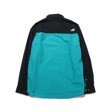 THE NORTH FACE L/S NUPTSE SHIRT(FANFARE GREEN)(ザ・ノース・フェイス ロングスリーブ ヌプシシャツ)【メンズ】【シャツ】【20SS-I】