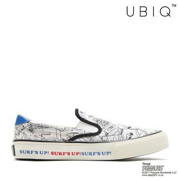 UBIQ HOGGE PEANUTS_SURF(WHITE)(ユービック ホッジ ピーナッツ サーフ)【メンズ】【レディース】【スニーカー】【17FA-I】