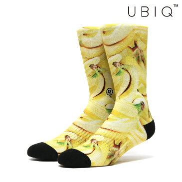 UBIQ SOCKS -Banana-(BLACK)(ユービック ソックス -バナナ-)【靴下】【17FA-I】