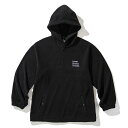 【ラスト1点 サイズ:M】【40%OFF】UNFRM OUTDOOR STANDARD EMBROIDERY FLEECE PULLOVER PARKA(BLACK)(ユニフォームアウトドアスタンダード エンブロイダリー フリース プルオーバー パーカー)【メンズ レディース】【フーディー フリース 】【23FW】(4)