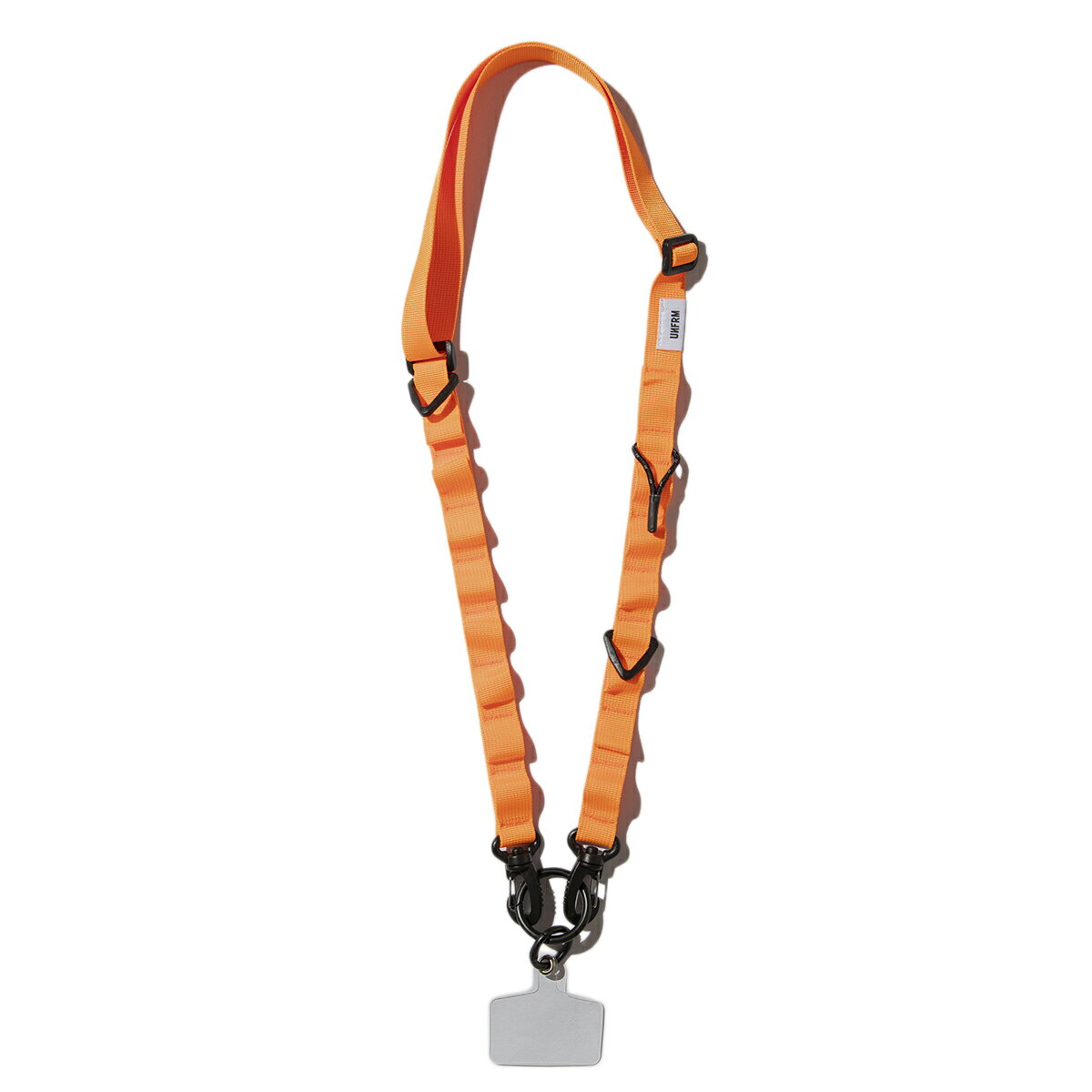 UNFRM OUTDOOR STANDARD MILITARY MULTI SHOULDER STRAP(SAFETY ORANGE)(ユニフォームアウトドアスタンダード ミリタリー マルチショルダーストラップ)【メンズ レディース】【ショルダーストラップ スマホホルダー 多機能 アウトドア】【24SS】