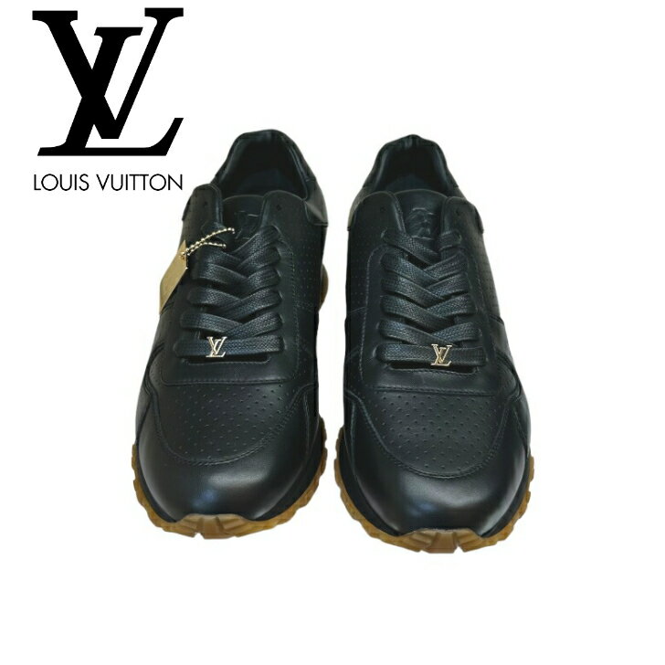 【未使用品】LOUISVUITTON ルイヴィトン SUPREME シュプリーム 1A3EPD Run Away Sneaker ランアウェイ・ライン スニーカー　ブラック メンズ
