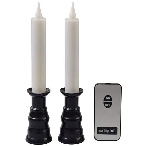 【クーポン最大600円OFF!】在庫あり!!【メール便送料無料】リモコン式ローソク ゆらゆらII(2本組)ファイン FIN-806BK 炎のように 揺れる LEDローソク 火を使わない 倒れても 安心 リモコン ラクラク 点灯 消灯 点灯後 約10分 自動消灯 仏壇 仏具 お盆 法事 ロウソク 蝋燭