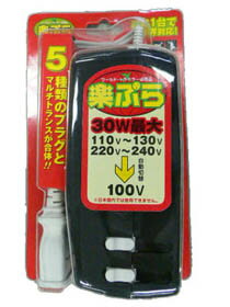 【クーポン最大600円OFF!】あす楽!!【送料無料】楽ぷら RX-30 海外旅行 電源プラグ　変圧器 変換 110V 120V 220V 230V 240V 対応 韓国 アメリカ 30W コンセント 海外 旅グッズ トラベル 便利用品 必需品