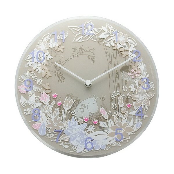 【クーポン最大550円OFF!】【送料無料】MOOMIN(ムーミン) Wall clock Moomin Picking Flowers MTP030009 ムーミン ミィ キャラクター 時計 壁掛け時計 フラワー 花 インテリア お祝 北欧 フィンランド お祝 化粧箱