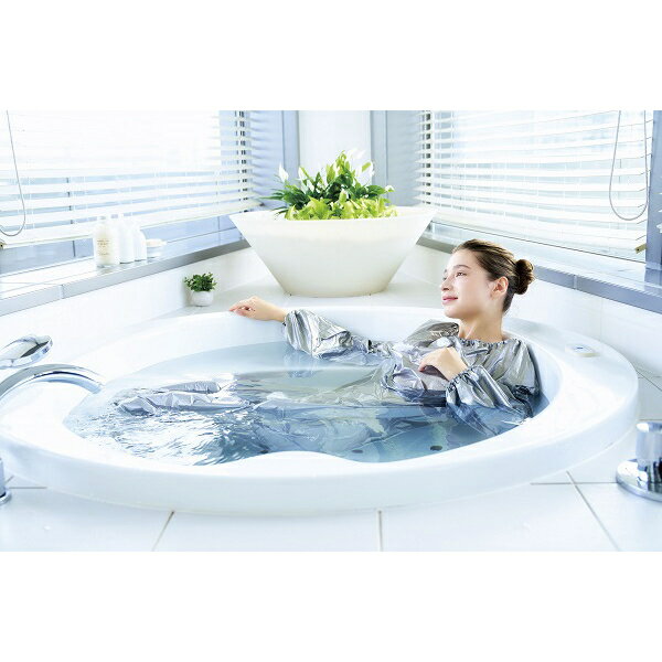 【クーポン最大600円OFF!】あす楽!!【送料無料】 マイホームサウナ 集中発汗スーツ コジット 家 お家で お手軽 ホームサウナ サウナ スチーム スチームサウナ 集中発汗 発汗 汗かく スーツ 簡易スーツ お風呂 入浴 全身浴 半身浴 保温 滑り止め靴下付き ゲルマニウム