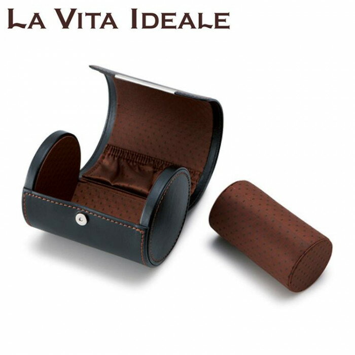 【クーポン最大550円OFF!】あす楽!!【送料490円】茶谷産業 LA VITA IDEALE(ラヴィータイデアーレ) ネクタイ＆ウォッチケース 240-573BK ネクタイ ウォッチ 時計 腕時計 収納 保管 ケース 出張 オフィス シンプル スマート 高級感 フェイクレザー お祝 就職祝 旅行