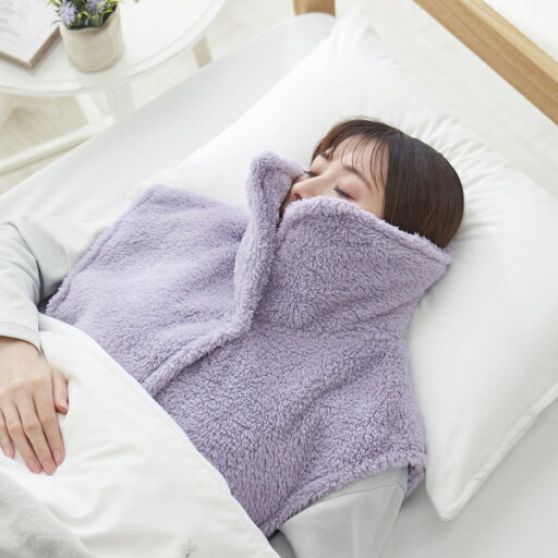 【クーポン最大600円OFF!】あす楽!!【送料無料】耳まであったか首元ベスト ラベンダー コジット ネックウォーム ボリューム フリース素材 襟で耳まですっぽり 首 肩 背中 あたたか 面ファスナー 簡単着脱 わきゴム付き 節電 乾燥対策 就寝時 くつろぎ 袖がない 動きやすい 【クーポン最大600円OFF!】あす楽!!【送料無料】耳まであったか首元ベスト ラベンダー コジット ネックウォーム ボリューム フリース素材 襟で耳まですっぽり 首 肩 背中 あたたか 面ファスナー 簡単着脱 わきゴム付き 節電 乾燥対策 就寝時 くつろぎ 袖がない 動きやすい