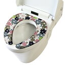 【クーポン最大600円OFF!】【定形外送料無料】フルール 便座クッション ピンク ヨコズナクリエーション 花柄 おしゃれ かわいい トイレファブリック トイレ...