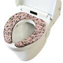 【クーポン最大600円OFF!】【定形外送料無料】ピースローズ さらふわ便座クッション ピンク ヨコズナクリエーション 花柄 おしゃれ エレガント トイレファブ...